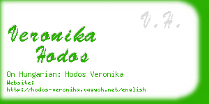 veronika hodos business card